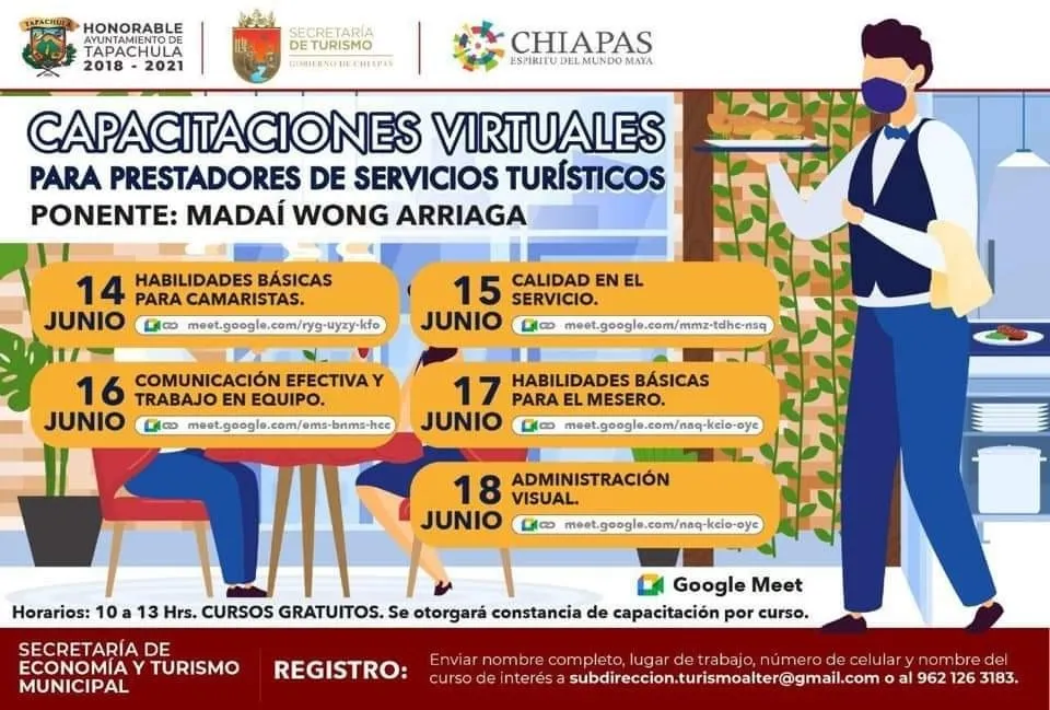 CAPACITARÁN A PRESTADORES DE SERVICIOS EN TAPACHULA