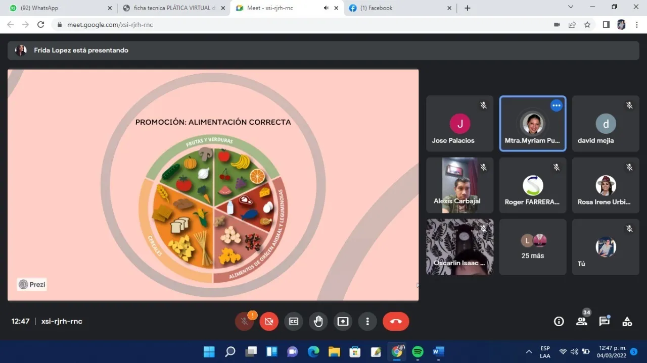 CON PLÁTICA VIRTUAL CONMEMORAN DÍA MUNDIAL DE LA OBESIDAD EN TAPACHULA