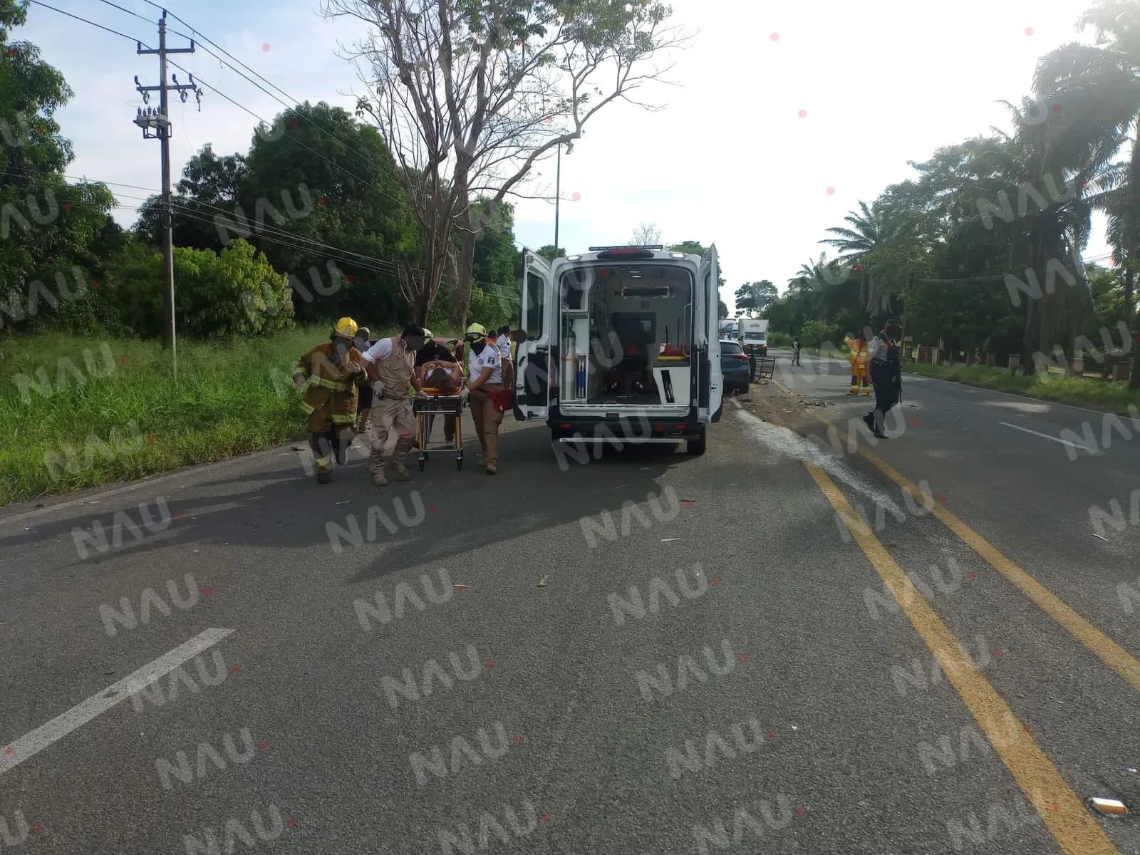 Dos personas lesionadas en accidente en la carretera Tapachula – Puerto Madero