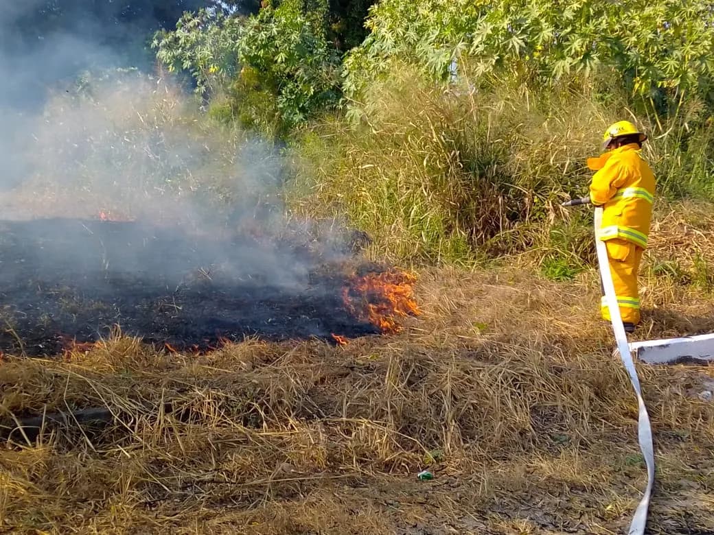 PROTECCIÓN CIVIL MUNICIPAL SOFOCA INCENDIOS DE PASTIZALES EN DISTINTOS PUNTOS DE LA CIUDAD