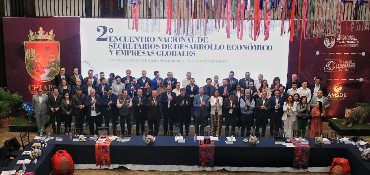 Asiste Rutilio Escandón al 2º Encuentro Nacional de Secretarios de Desarrollo Económico y Empresas Globales