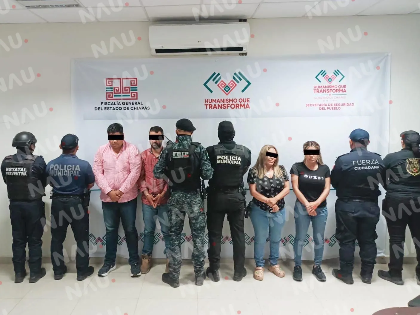 FGE, SSP y Policía Municipal liberan a 4 personas y detienen a presuntos responsables de secuestro