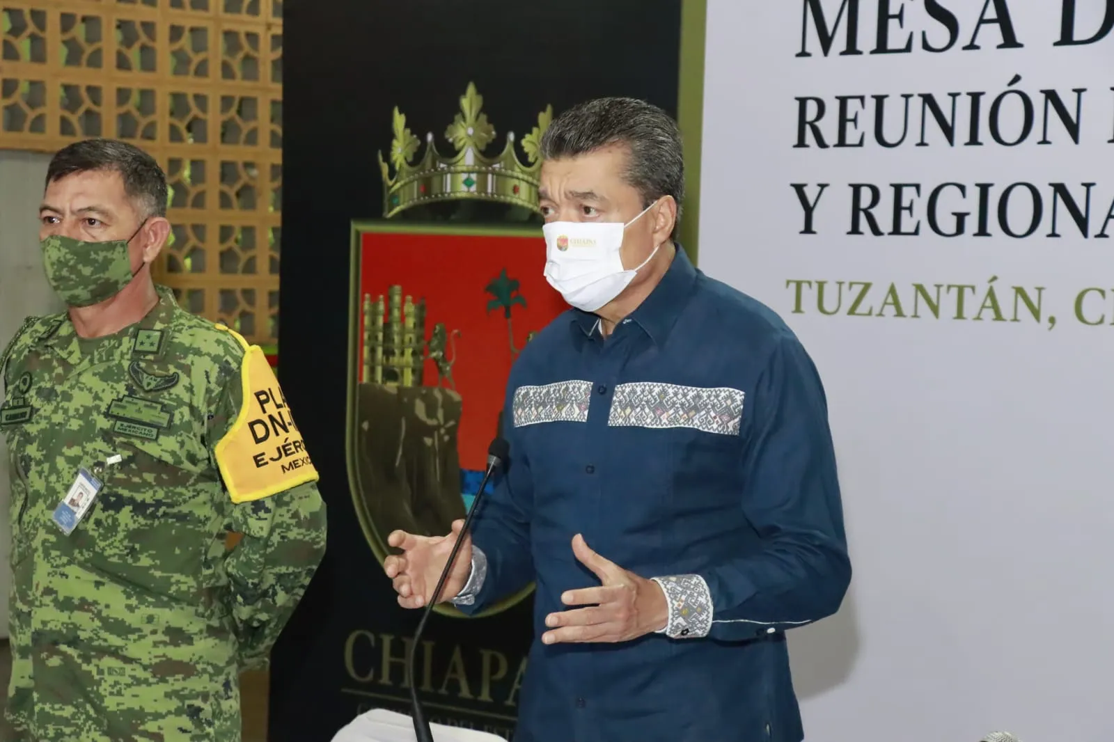Exhorta Rutilio Escandón a mantener la prevención ante lluvias y vacunarse contra el COVID-19