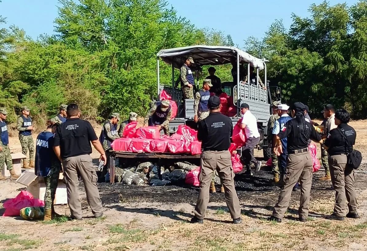 INCINERA FGR MÁS DE MIL KILOS DE NARCÓTICOS EN TAPACHULA, CHIAPAS