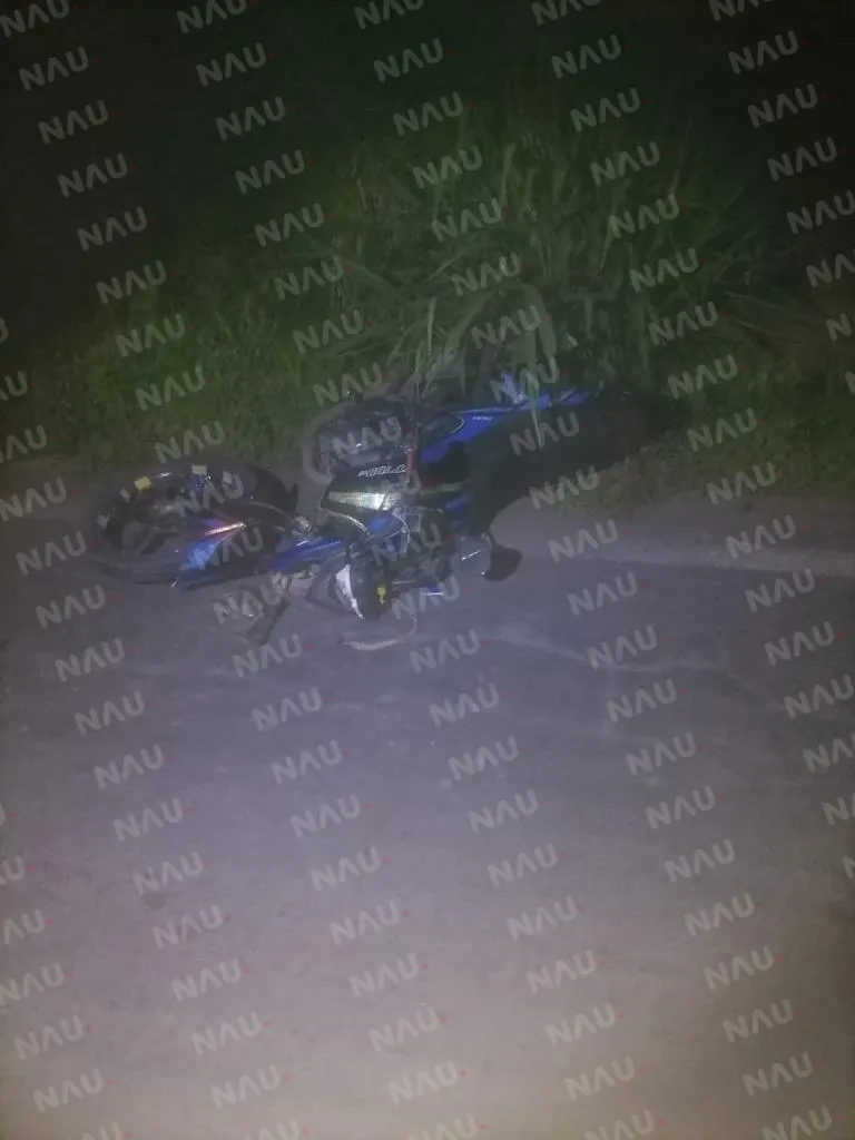 Muere mujer en accidente de motocicleta