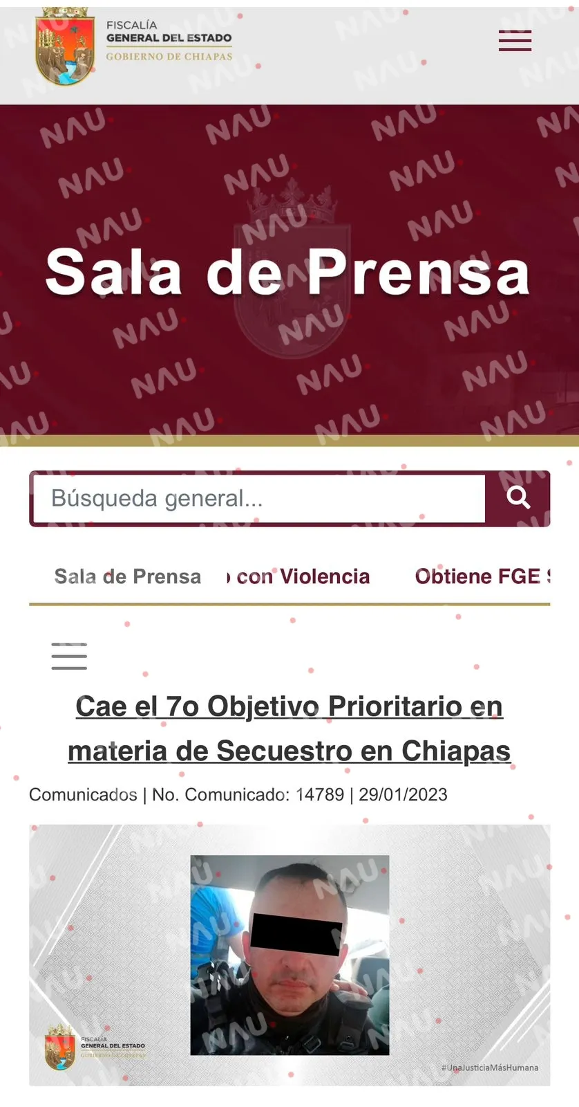 Comandante operativo de SPM de Cacahoatán acusado de secuestro
