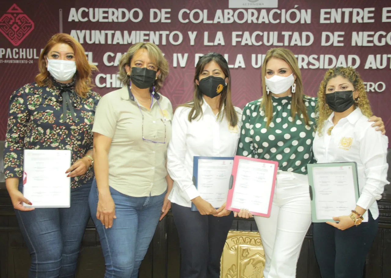 AYUNTAMIENTO DE TAPACHULA Y FACULTAD DE NEGOCIOS DE LA UNACH FIRMAN ACUERDO DE COLABORACIÓN