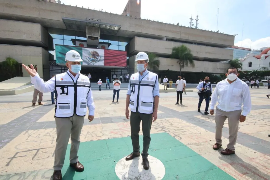 Rutilio Escandón encabeza Segundo Simulacro Nacional 2021, desde Palacio de Gobierno