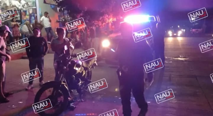 Vehículo que se dio a la fuga impacto a conductor de motocicleta en la Colonia 11 de Septiembre.