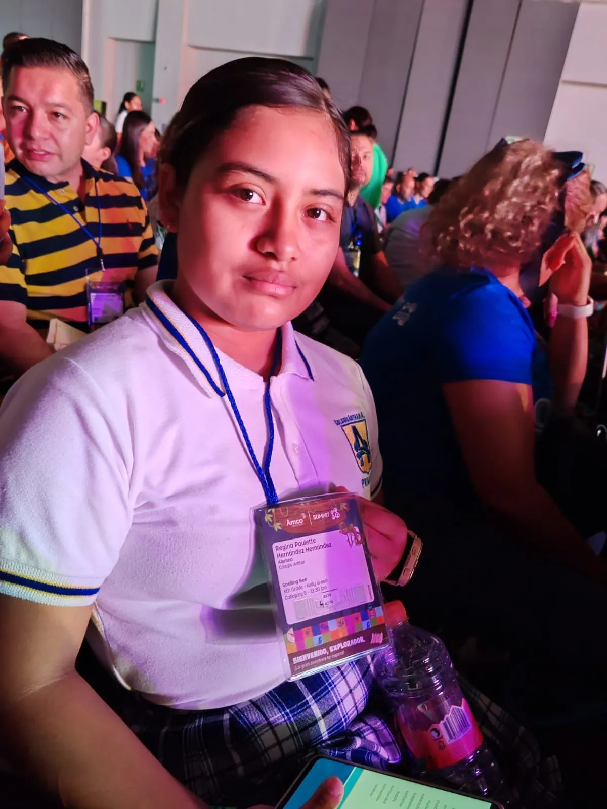 Reconocimiento a Regina Paulette Hernández Hernández en el Spelling Bee Internacional
