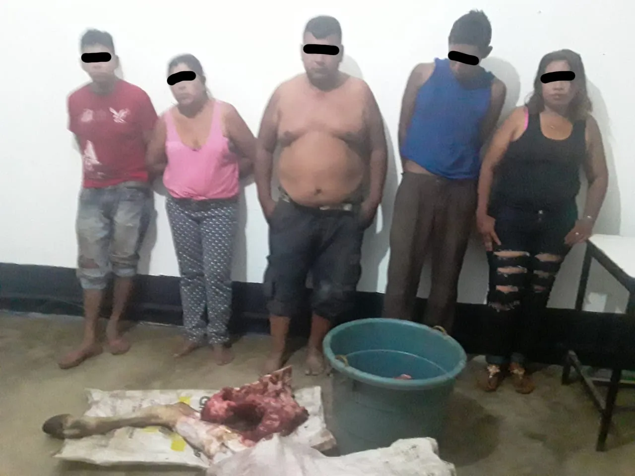 Detenidos por destazar una vaca
