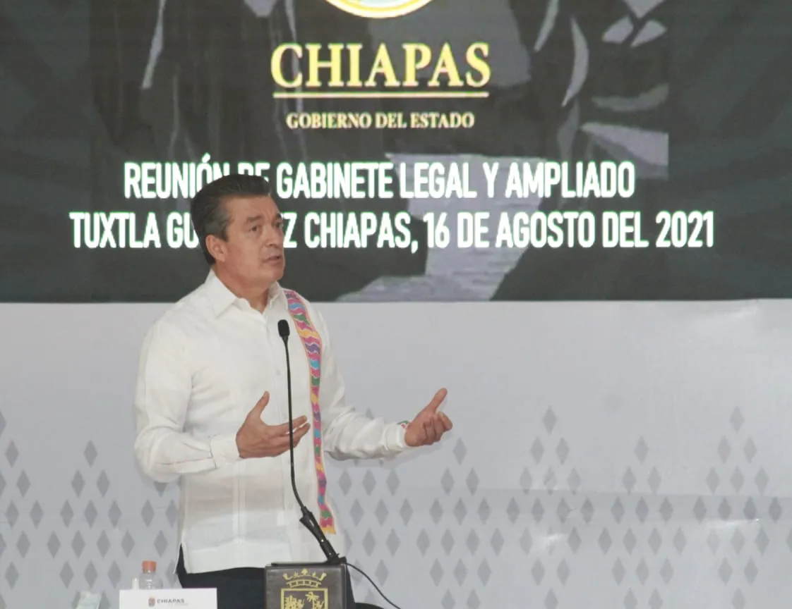 Rutilio Escandón encabeza reunión con integrantes del Gabinete Legal y Ampliado