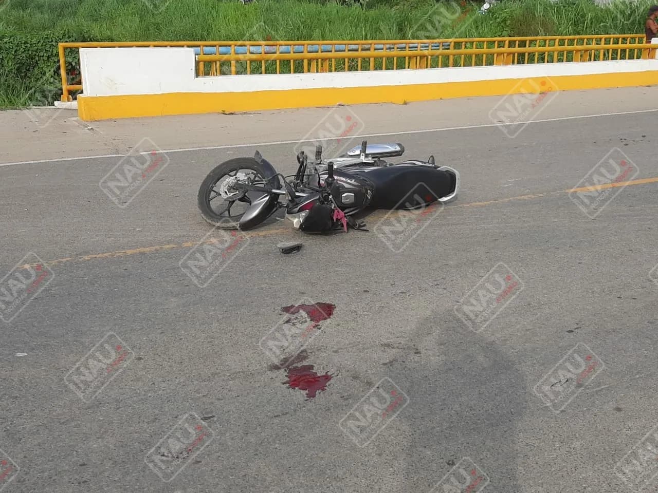 Motociclista grave en accidente