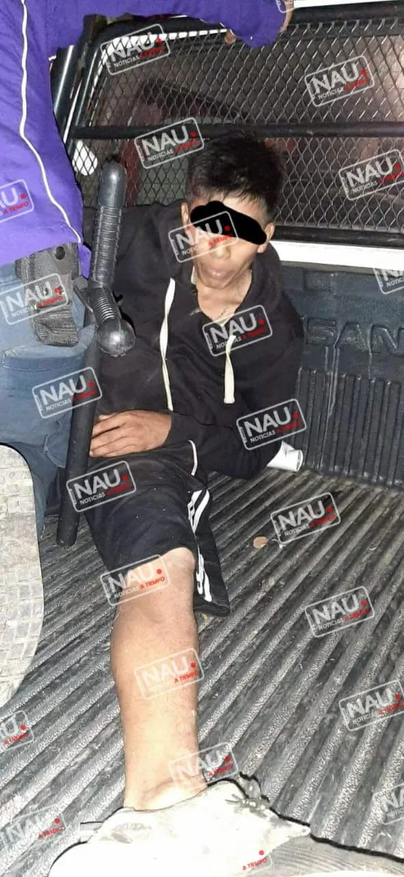 Presunto ladrón a casa habitación es detenido por habitantes del Barrio la unidad en Cacahoatán.