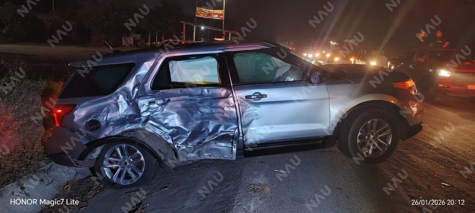 Choque vehicular en la carretera Tapachula – Puerto Madero deja daños materiales y un lesionado