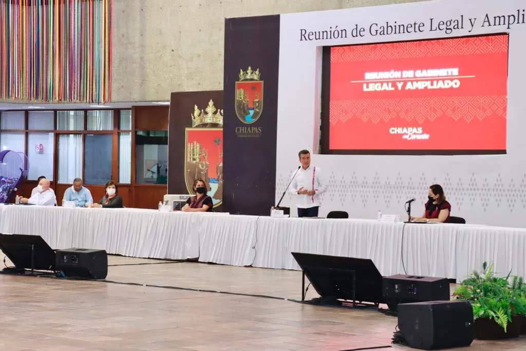 Pide Rutilio Escandón al Gabinete estatal realizar el presupuesto 2023 sin demora y de forma eficiente