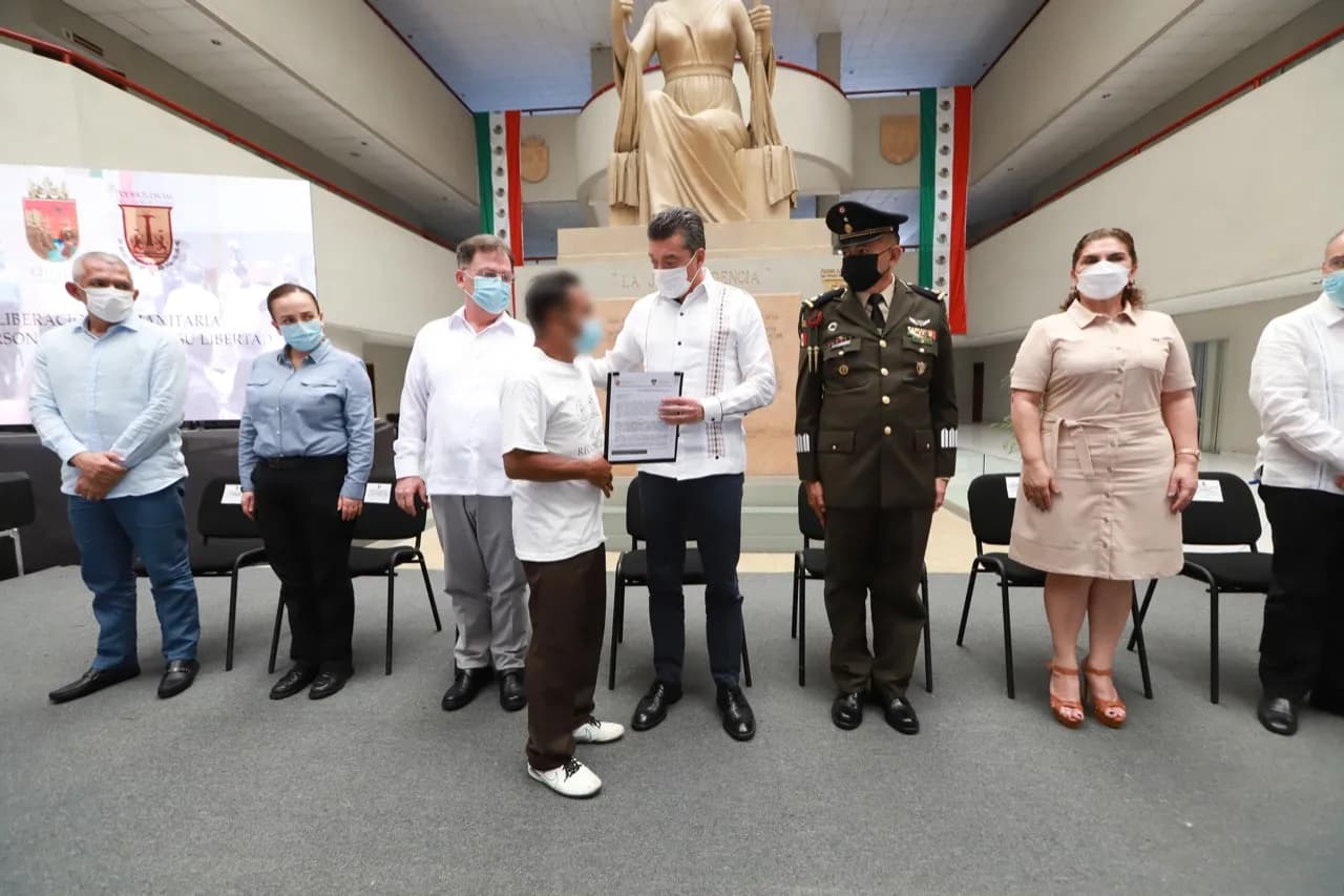 Encabeza Rutilio Escandón liberación humanitaria de 119 personas internas en penales de Chiapas