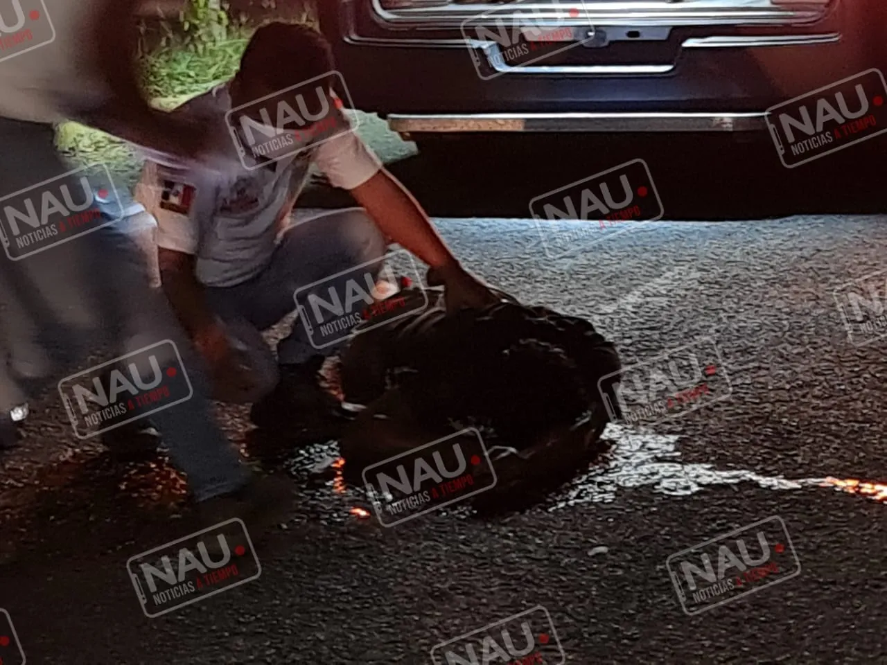 Ebrio motociclista se accidenta en MAPASTEPEC