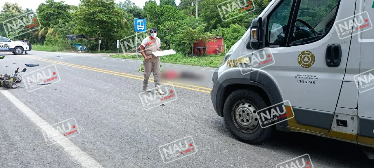 Muere señor de la 3a edad tras ser impactado por un vehículo.