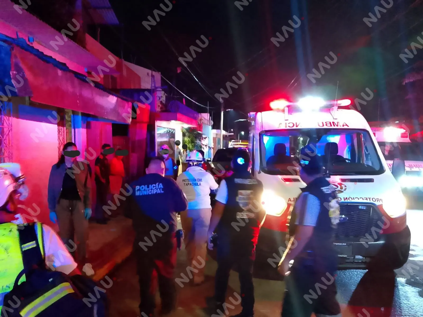 Joven sufre quemaduras tras explosión de tanque de gas en la colonia Villa Las Flores