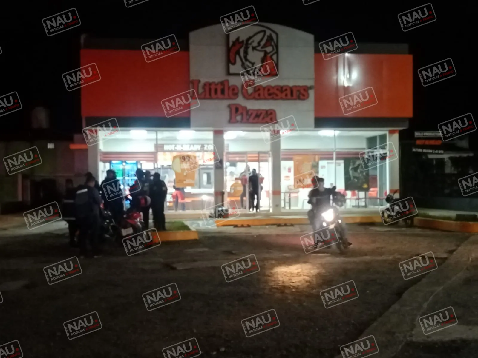 Comensales de pizzería frustran asalto