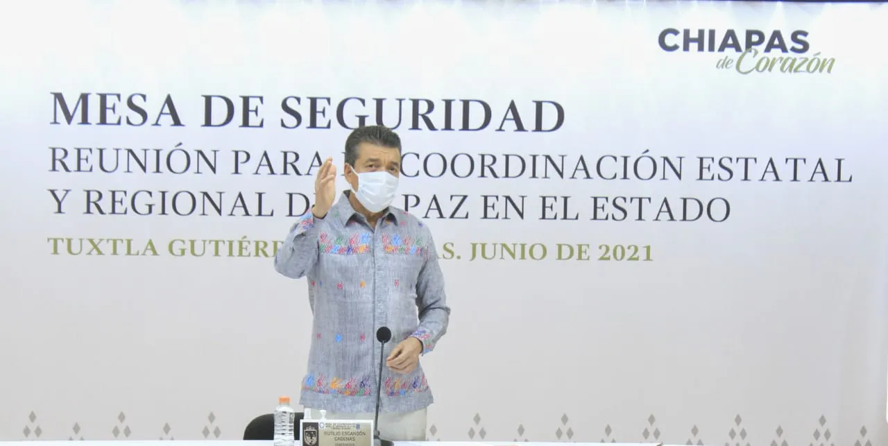 Gracias al trabajo conjunto, Chiapas es uno de los estados más seguros del país: Rutilio Escandón