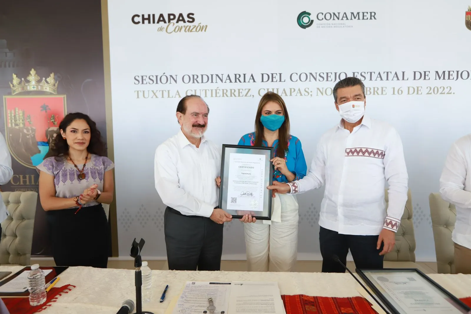 Asiste Rutilio Escandón al informe anual del Consejo Estatal de Mejora Regulatoria