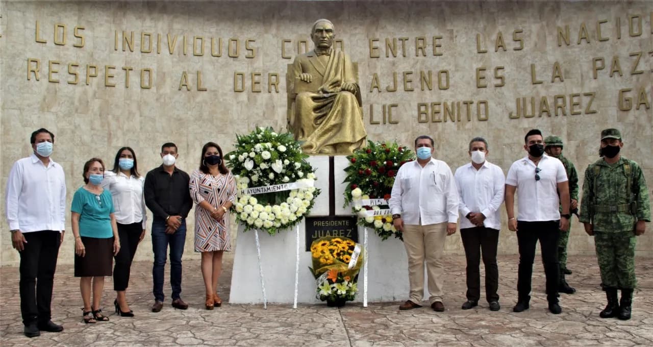 AYUNTAMIENTO DE TAPACHULA CONMEMORA EL CL ANIVERSARIO LUCTUOSO DE DON BENITO JUÁREZ GARCÍA
