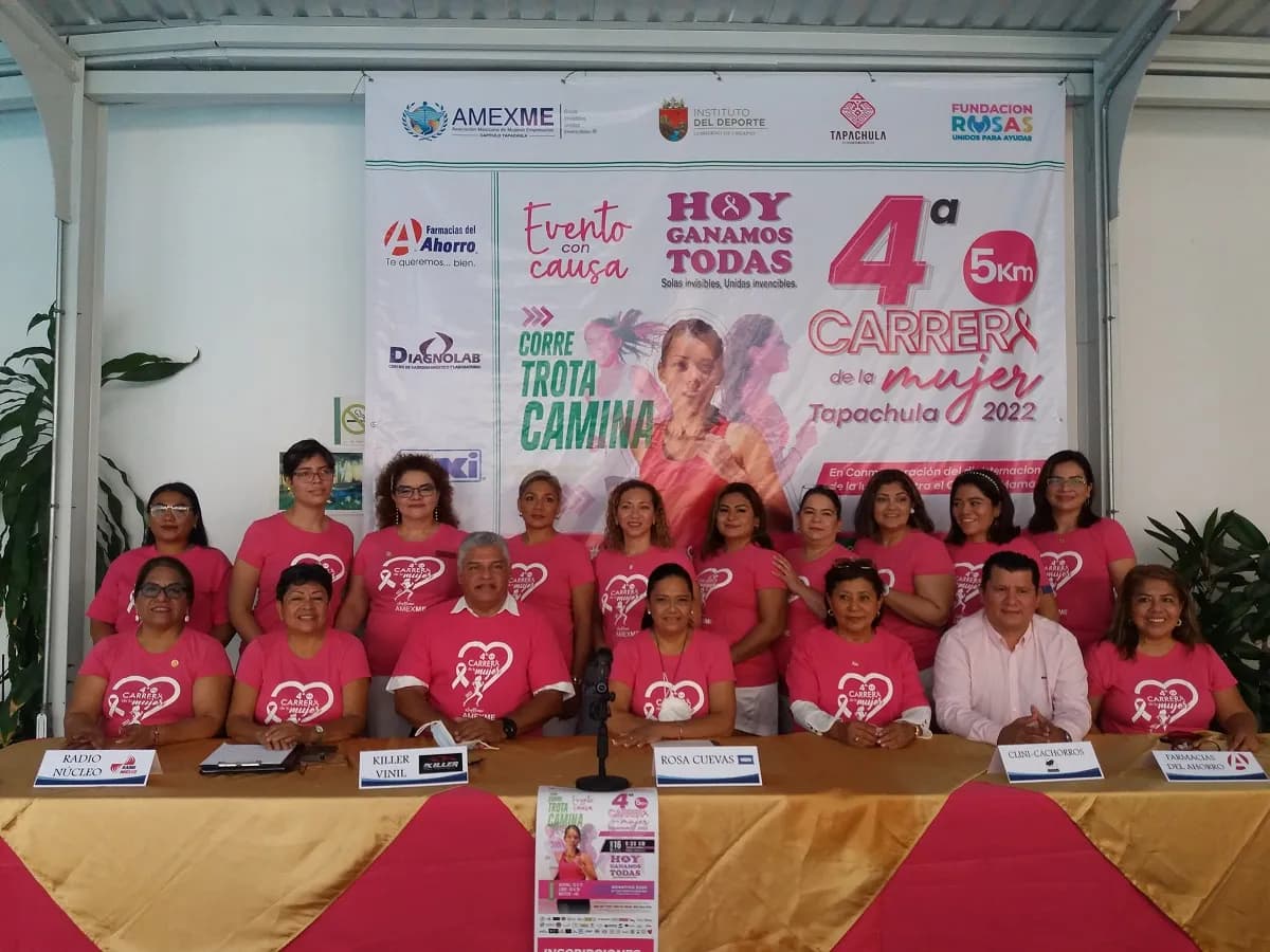 Anuncia AMEXME Tapachula 4ª. Carrera De La Mujer 5 Km