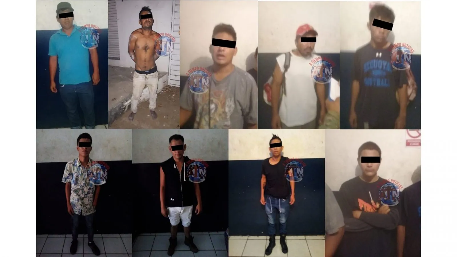 10 detenidos por alterar el orden