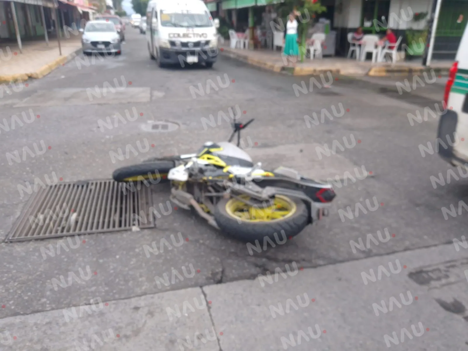 Accidente de motocicleta en Tapachula: joven resulta con lesiones leves