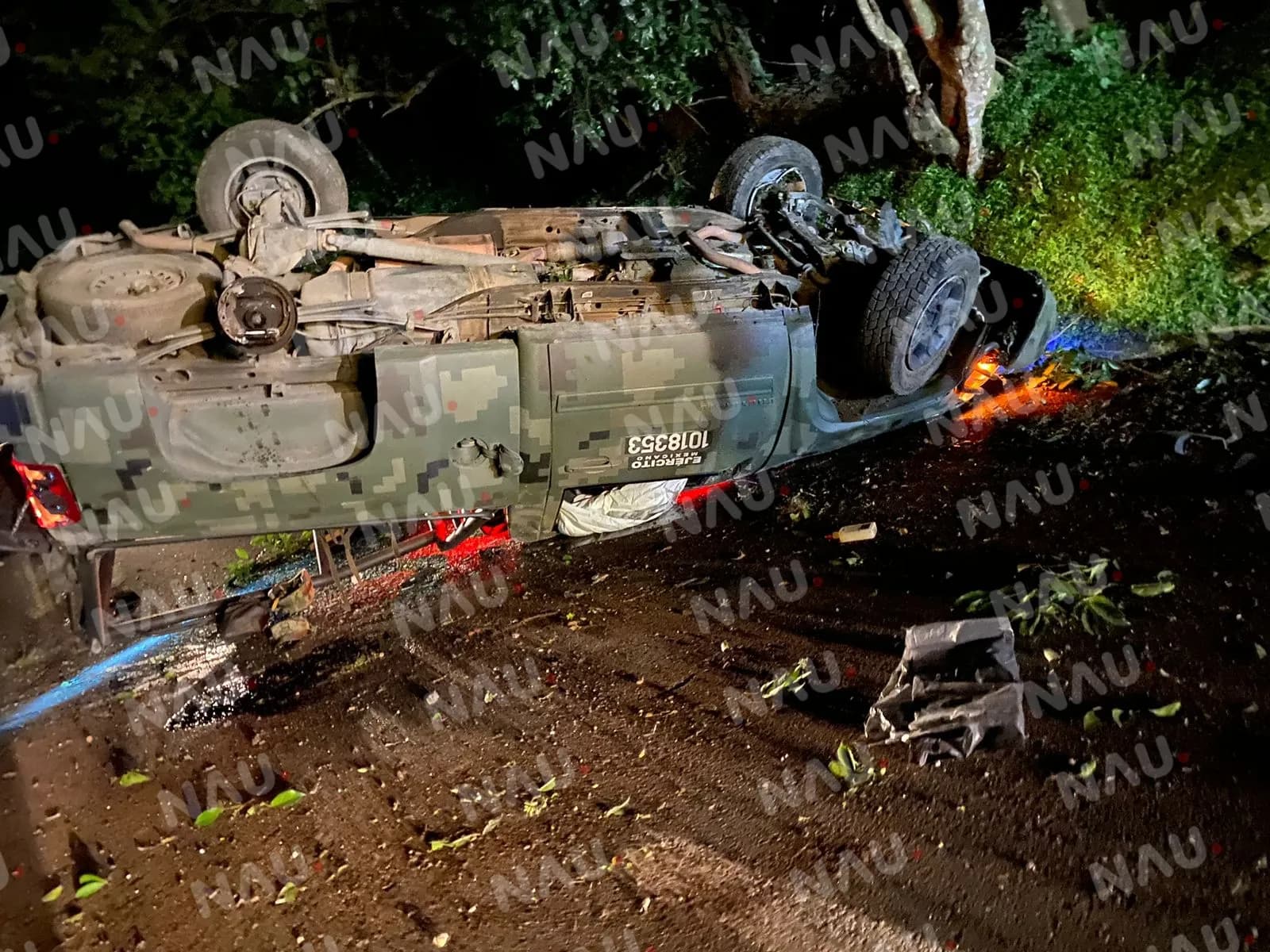4 militares lesionados deja accidente
