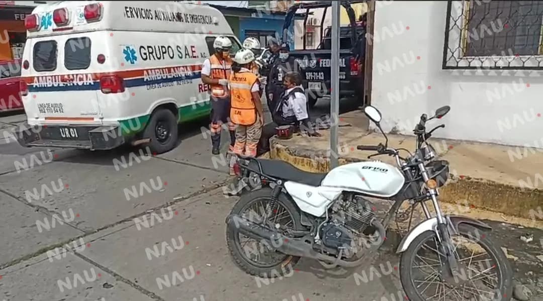 Vigilante privado resulta lesionado al ser atropellado