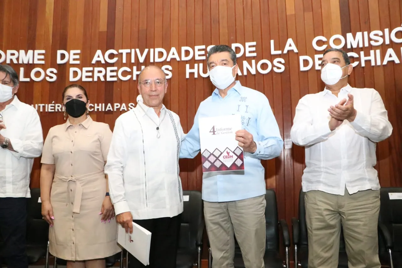 Gobernador asiste al Cuarto Informe de la CEDH