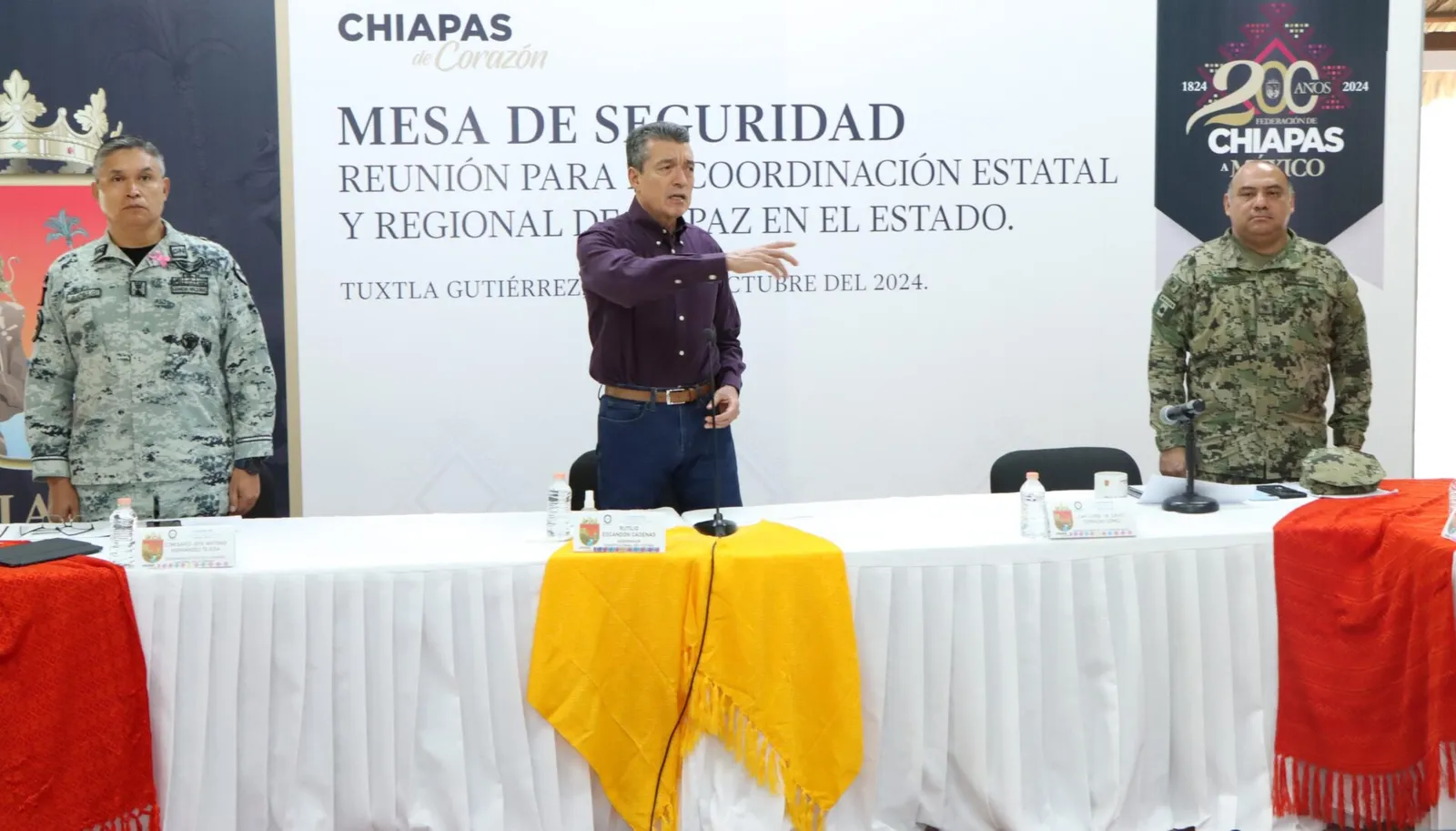 Rutilio Escandón exhorta a alcaldesas y alcaldes a cumplir con su responsabilidad en la Mesa de Seguridad