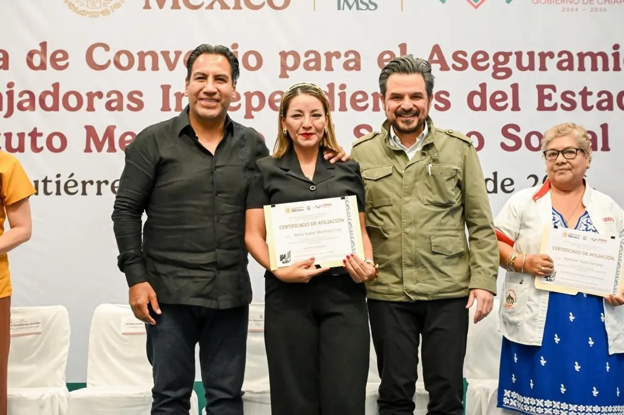 Chiapas, primera entidad en incorporar al IMSS a personas trabajadoras independientes