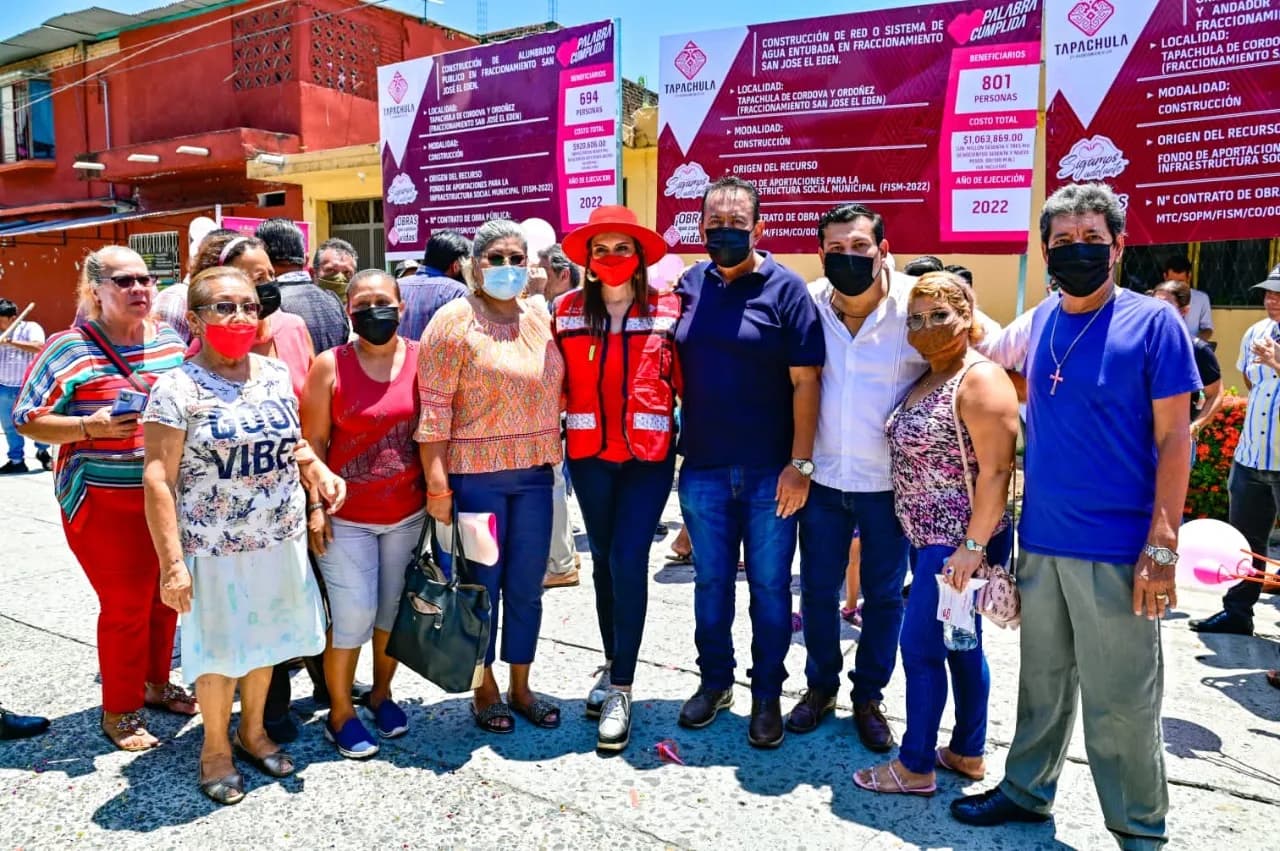 ROSY URBINA PONE EN MARCHA LA OBRA INTEGRAL DE LA 28 ORIENTE, EN SAN JOSE EL EDÉN