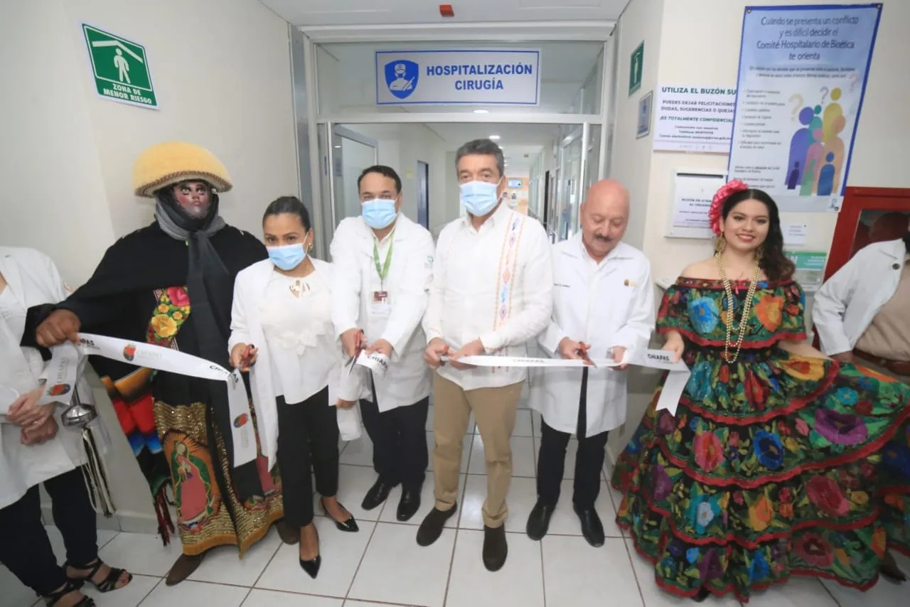 Fortalece Rutilio Escandón áreas de atención médica del Hospital de Especialidades Pediátricas