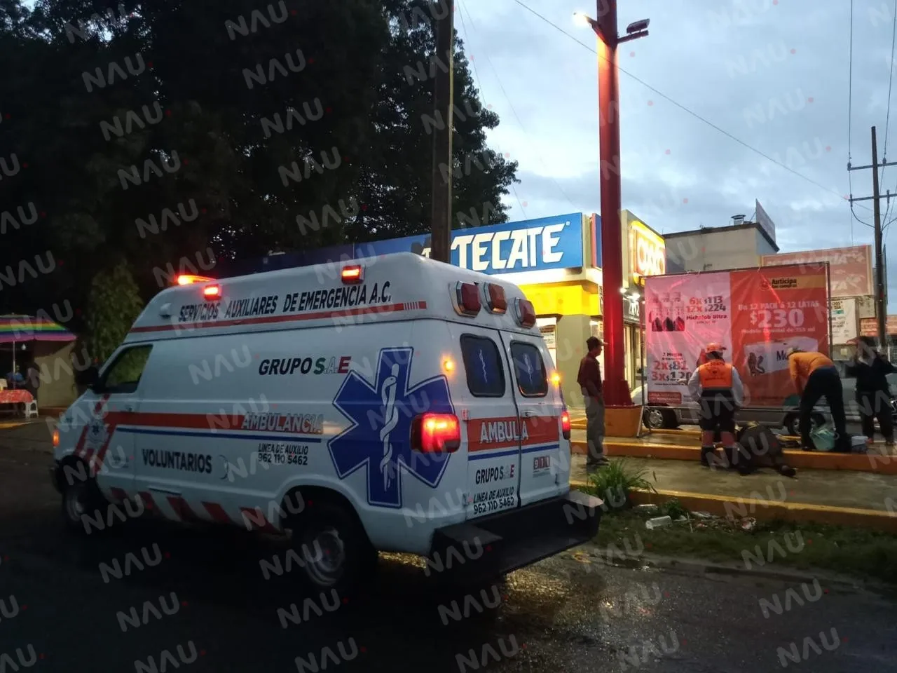 Joven de 21 años resulta lesionada