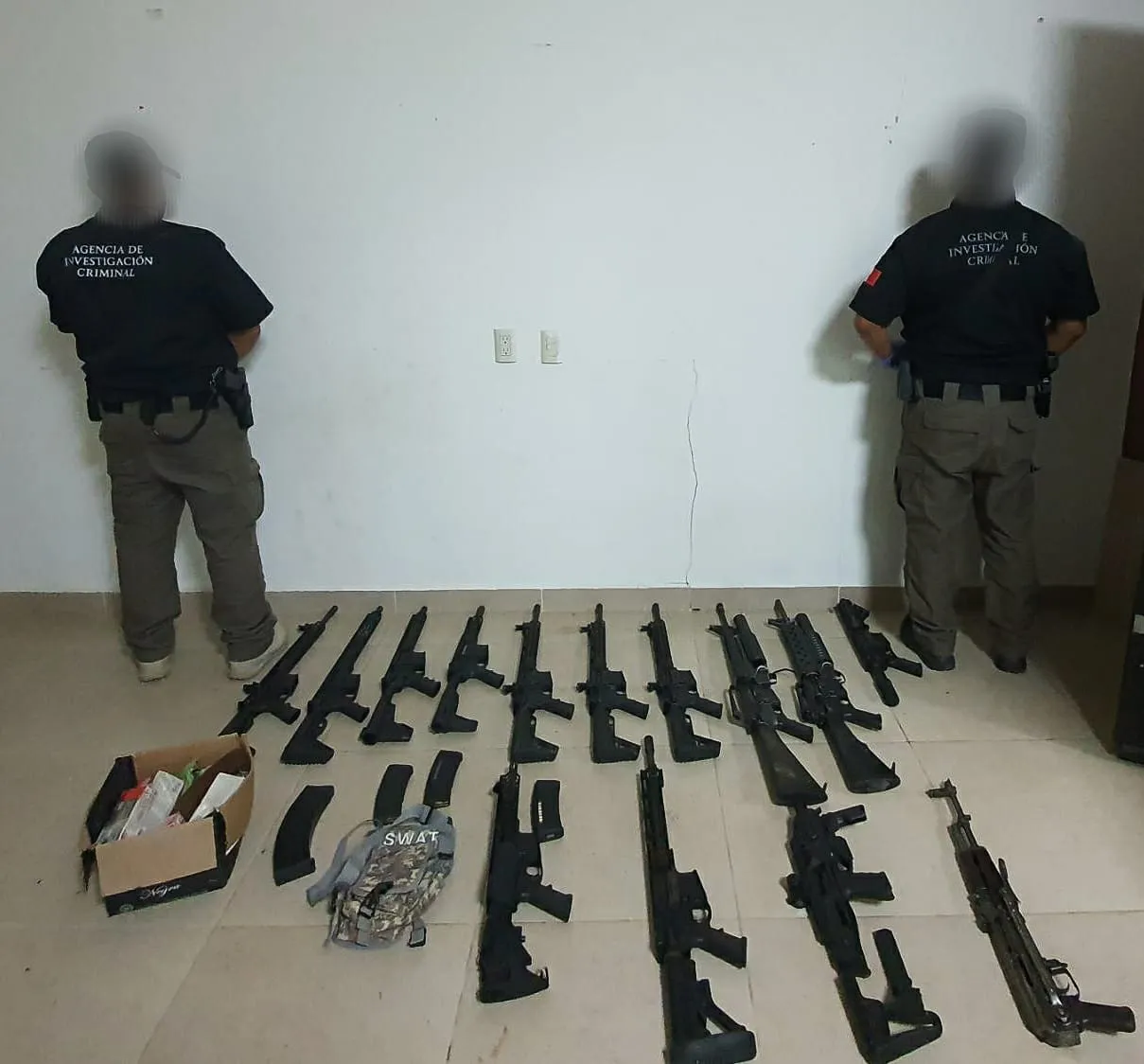 EN UN CATEO FGR ASEGURA ARMAS, CARGADORES Y CARTUCHOS EN CHIAPAS