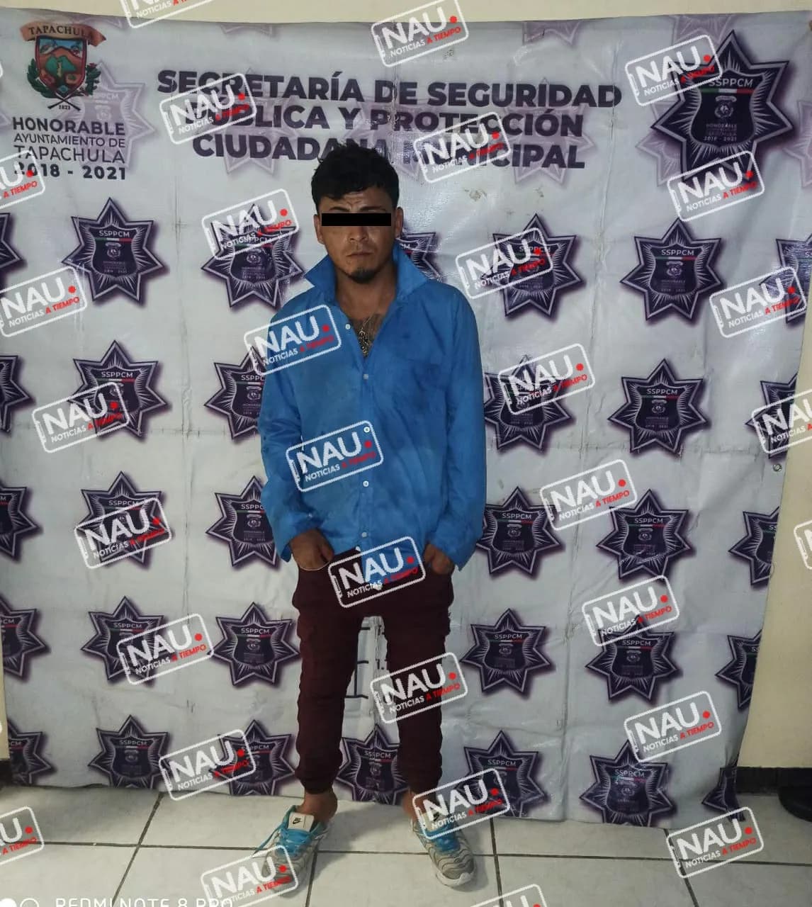 Detienen a presunto asaltante.