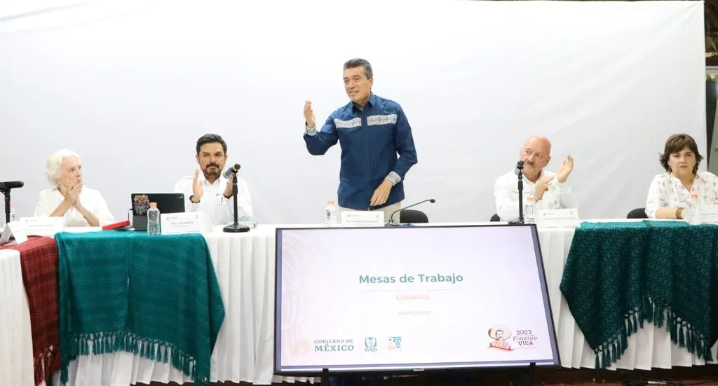 Rutilio Escandón y Zoé Robledo revisan resultados para implementación del modelo IMSS-Bienestar en Chiapas