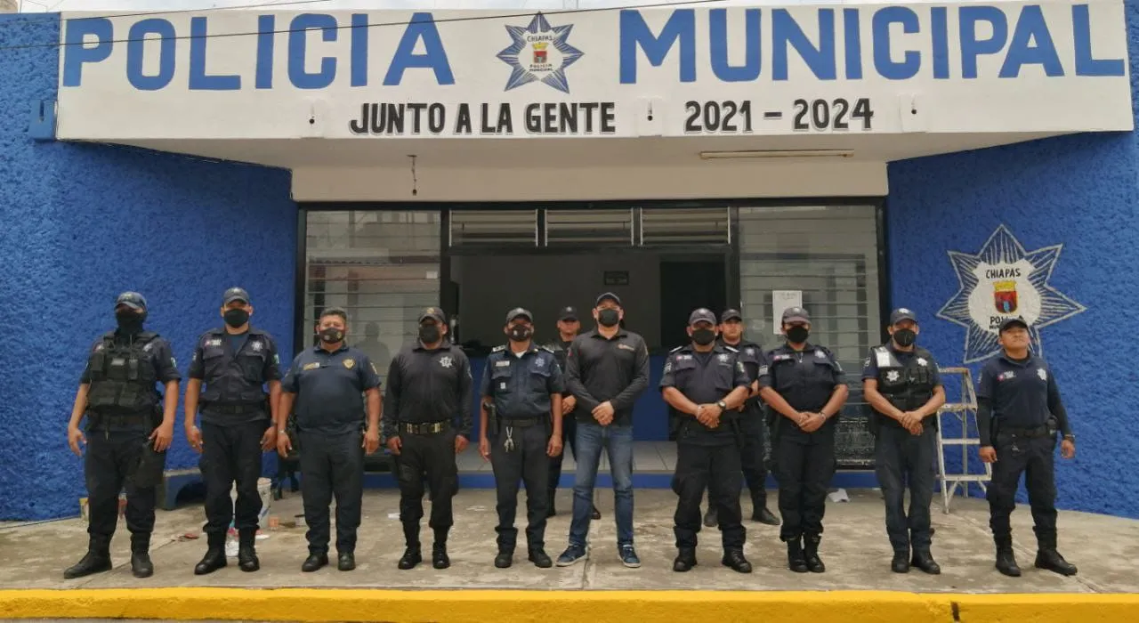 Refuerzan la seguridad en la Cabecera Municipal de Tuxtla Chico