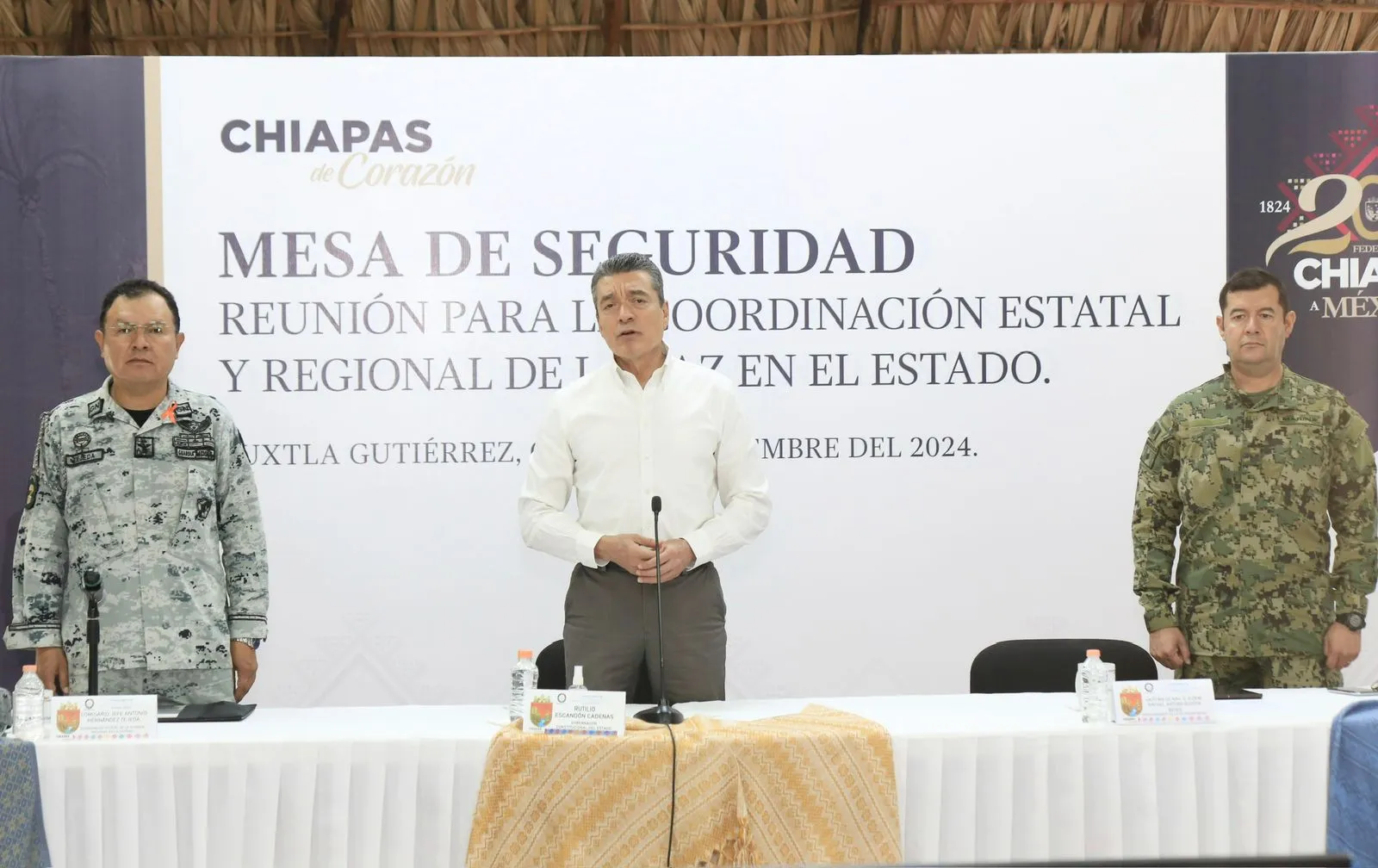 Destaca Rutilio Escandón marchas pacíficas por el Día Internacional de la Eliminación de la Violencia contra la Mujer
