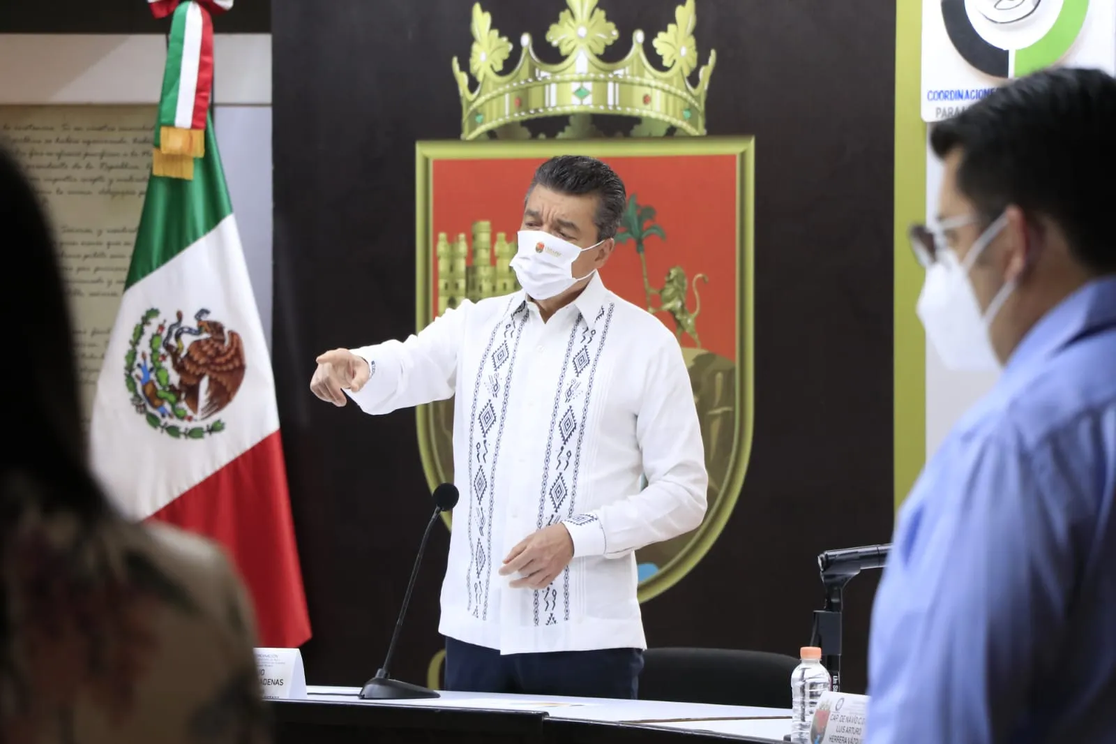 Reitera Rutilio Escandón llamado a vacunarse y mantener medidas preventivas ante el COVID-19