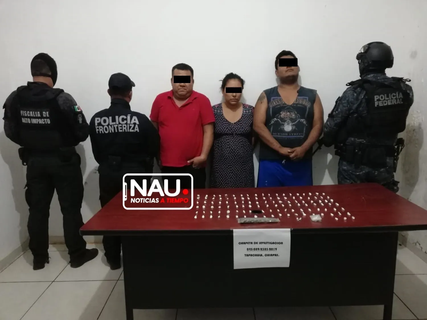 Detienen a tres presuntos distribuidores de droga