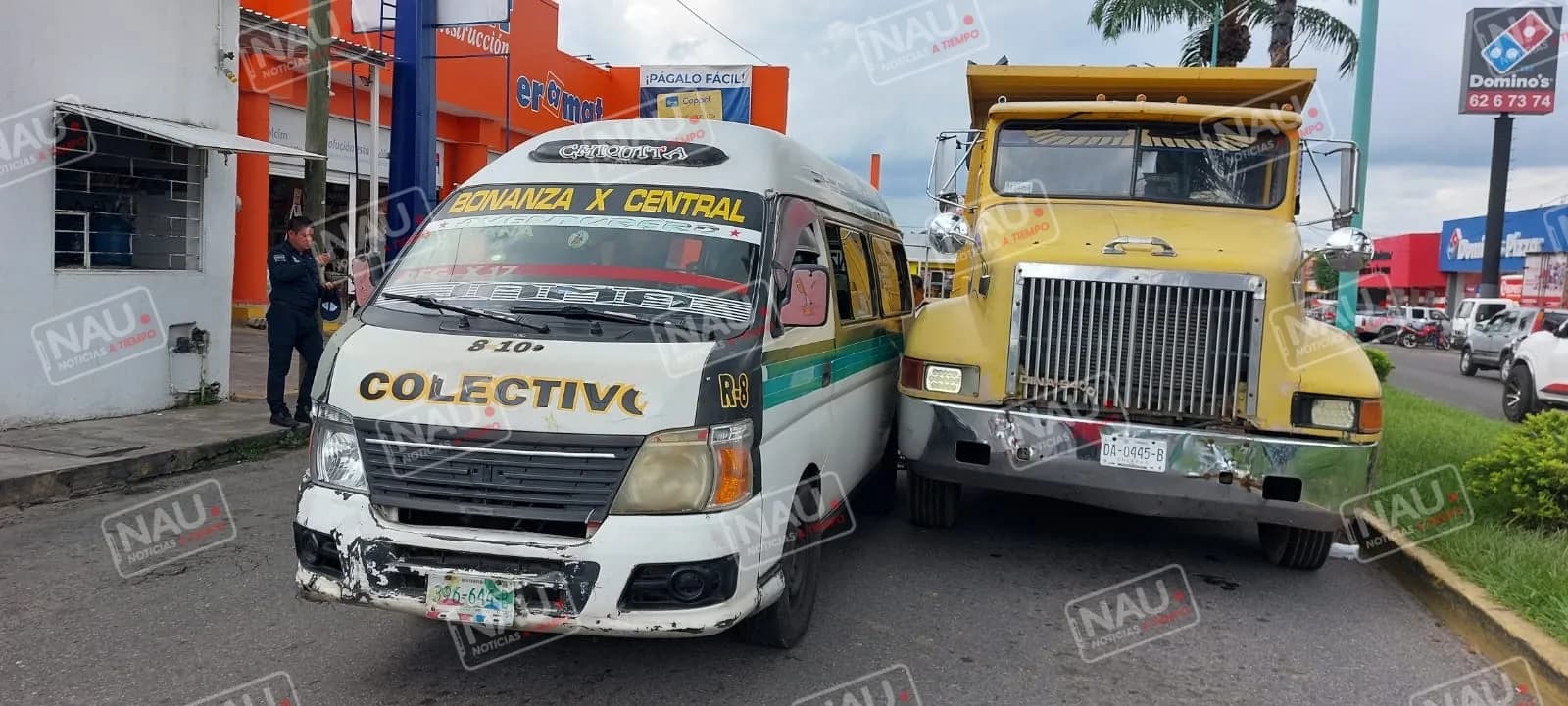 Leve choque causa caos víal