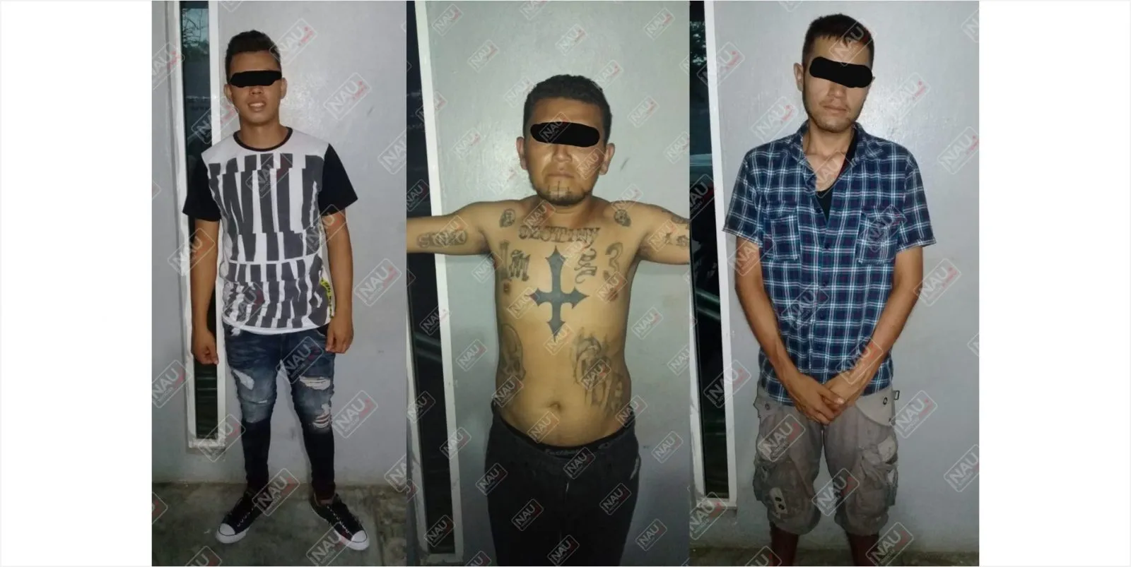 Detienen a tres presuntos pandilleros en Suchiate