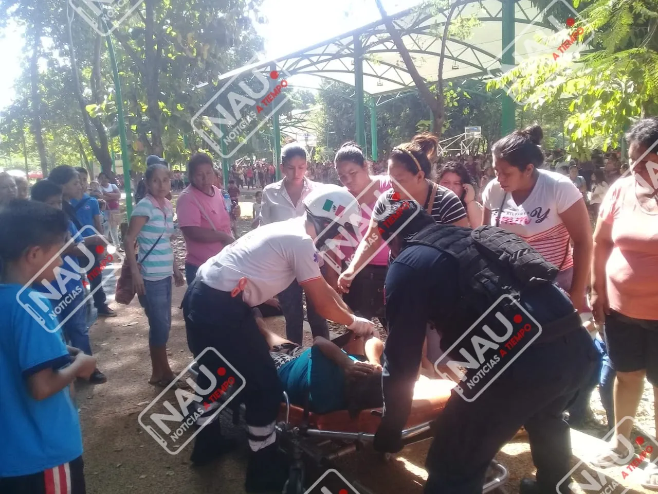 Mujer embaraza cayó en el interior de los Cerritos