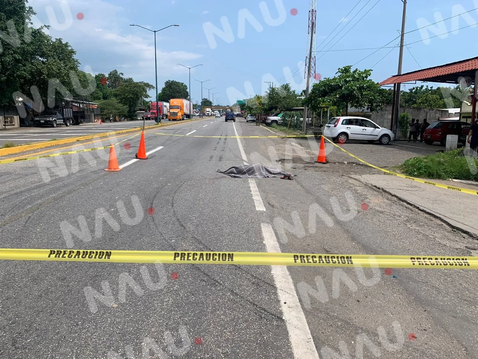 Vehículo no identificado atropella a una persona y muere